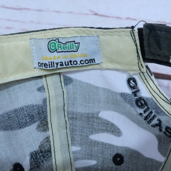 Official O’Reilly Auto Parts Raised Embroidered Logo Camo Hat Cap - Picture 6 of 6